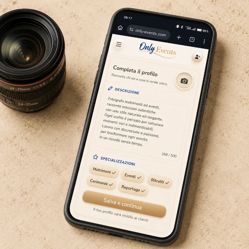 Only Events - specializzazioni dei professionisti