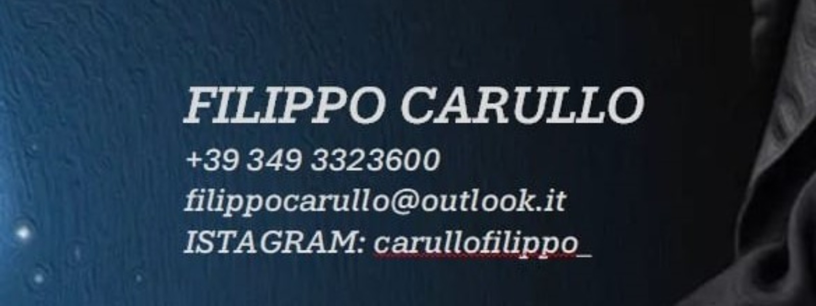 Banner del profilo pubblico di Filippo Carullo